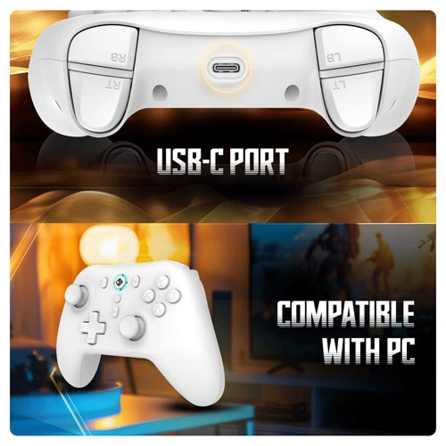 Cosmic Byte Blitz Wireless Plus Wired White Game Controller COSMIC BYTE