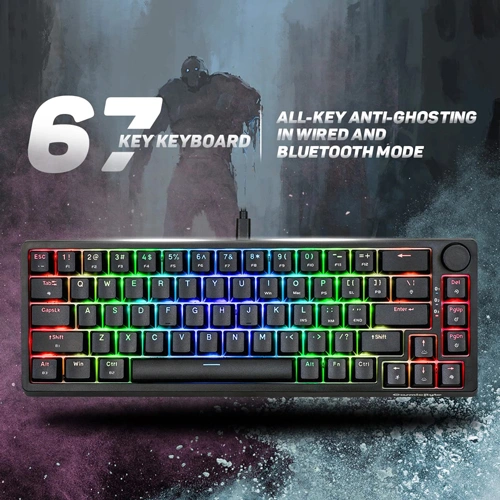 Cosmic Byte CB-GK-33 Astra Wired and Bluetooth Keyboard with Blue Switches COSMIC BYTE