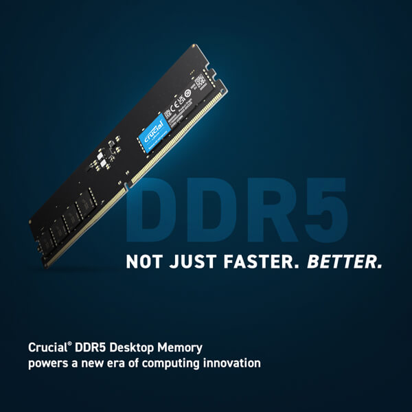 Crucial 16GB 5600MHz CL46 DDR5 RAM CRUCIAL