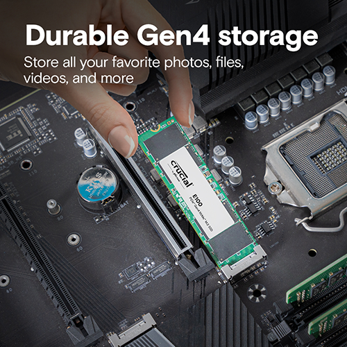 Crucial E100 480GB NVMe Gen4 SSD CRUCIAL