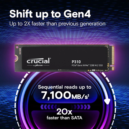 Crucial P310 NVMe 1TB Gen4 SSD CRUCIAL