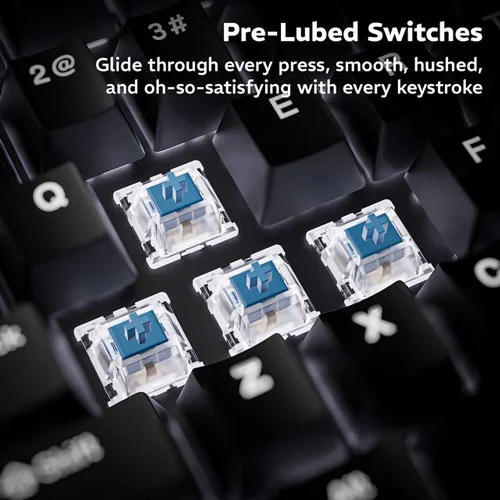 Dawg HighKEY 373 Mechanical Gaming Keyboard with Blue Glacier Switches daWg