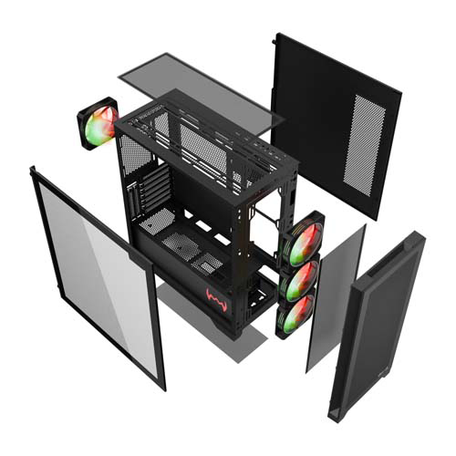 Dawg Y 804 ARGB ATX Mid Tower Case daWg