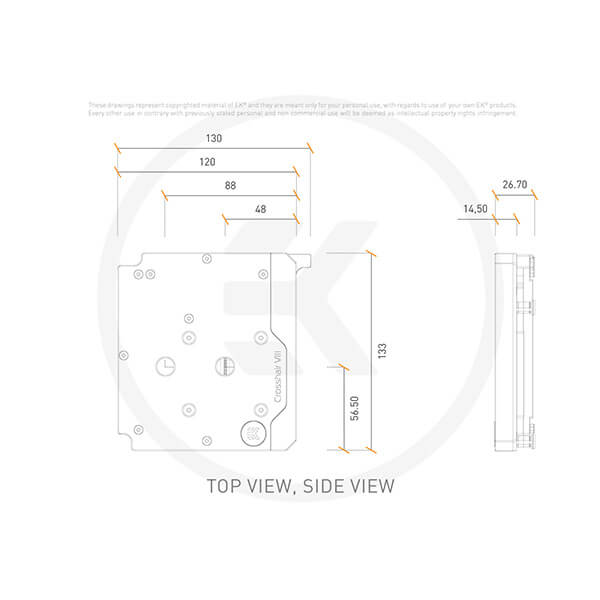 EK-Quantum Momentum ROG Crosshair VIII Hero - Full Nickel EKWB