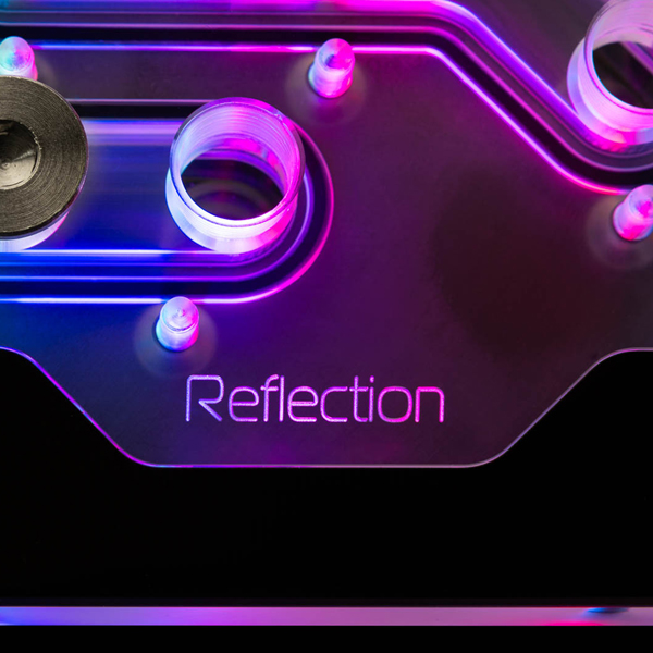 EK-Quantum Reflection Distro Plate For Lian Li PC-O11 Dynamic Mini With D5 PWM Pump and ARGB Lighting EKWB