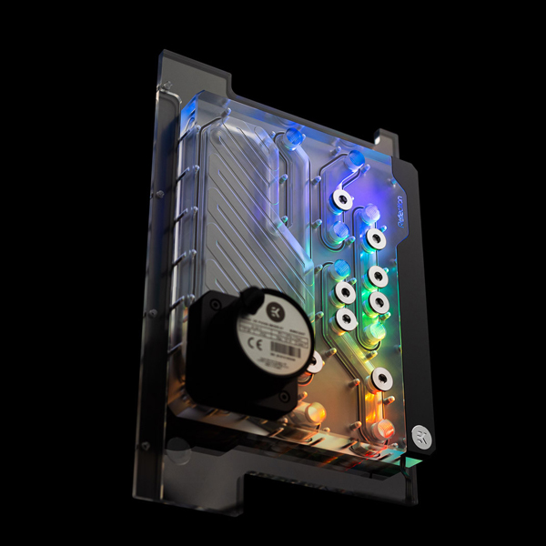 EK-Quantum Reflection Distro Plate For Lian Li PC-O11 Dynamic Mini With D5 PWM Pump and ARGB Lighting EKWB