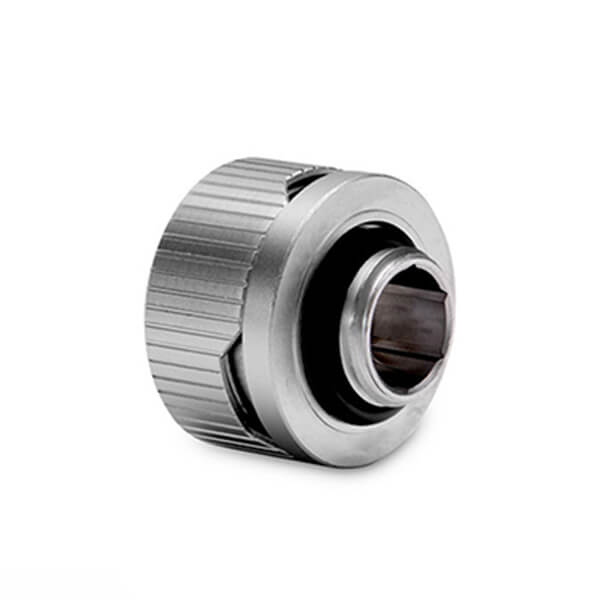 EK-Quantum Torque 6 Pack HDC 14 - Satin Titanium (10mm ID / 14mm OD - G1/4 - Hard Tube Compression Fittings) EKWB