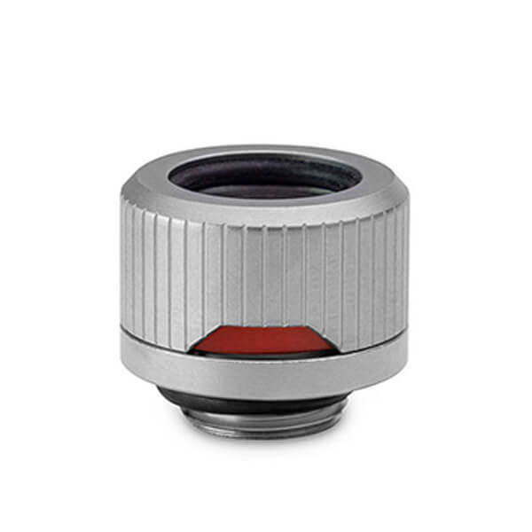 EK-Quantum Torque 6 Pack HDC 14 - Satin Titanium (10mm ID / 14mm OD - G1/4 - Hard Tube Compression Fittings) EKWB