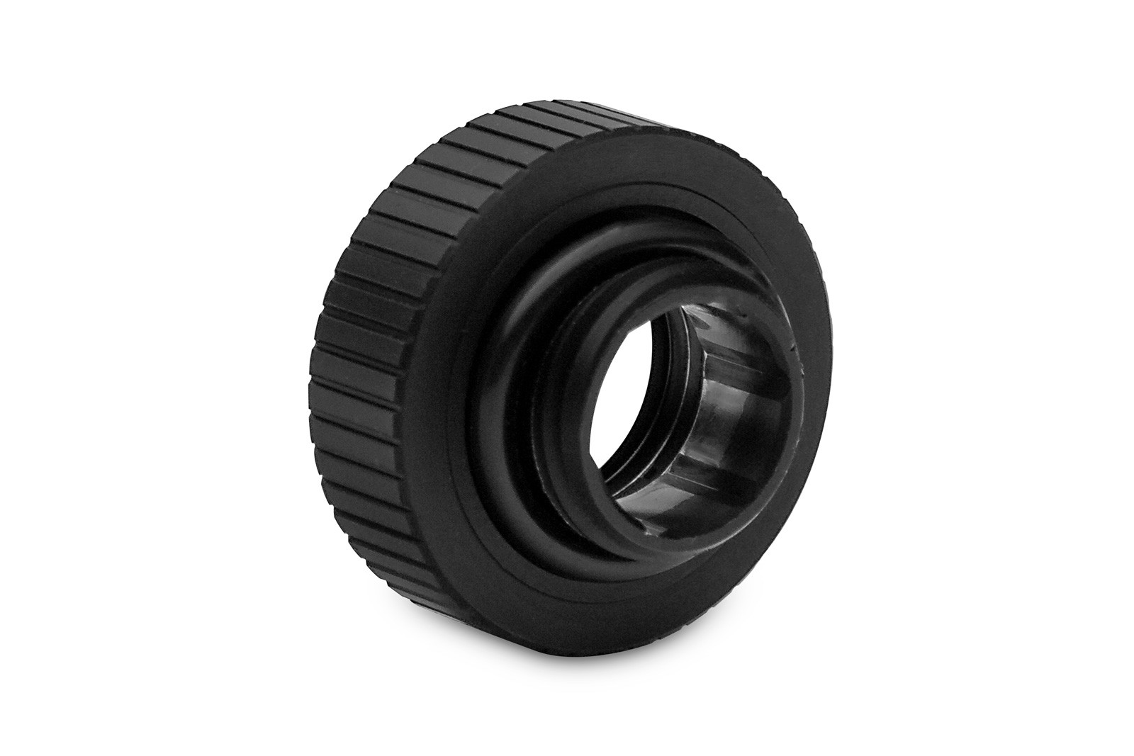 EK-Quantum Torque - 7mm Male to Male Static Extender - Satin Black EKWB