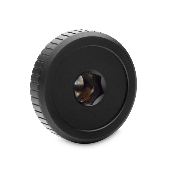 EK-Quantum Torque - Stop Plug With Badge - Satin Black EKWB