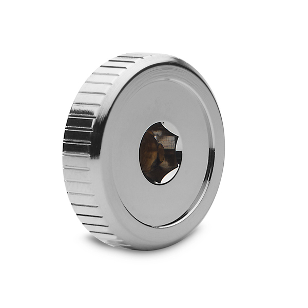 EK-Quantum Torque - Stop Plug With Badge - Nickel EKWB