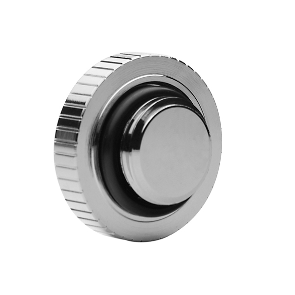 EK-Quantum Torque - Stop Plug With Badge - Nickel EKWB