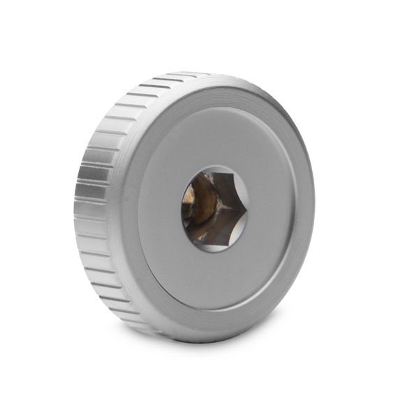EK-Quantum Torque - Stop Plug With Badge - Satin Titanium EKWB
