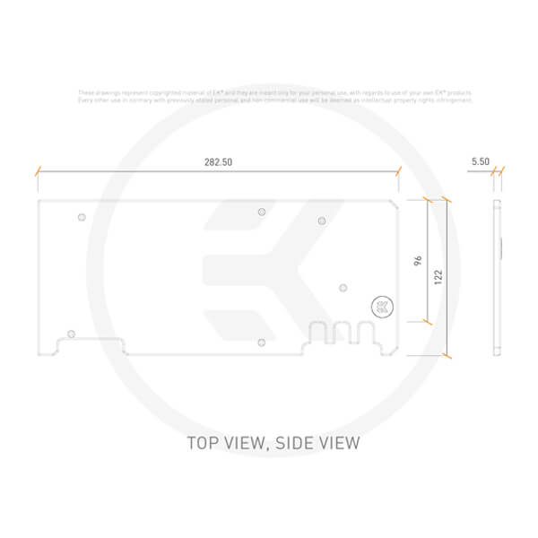 EK-Quantum Vector Xtreme RTX 3080/3090 Backplate - Black EKWB