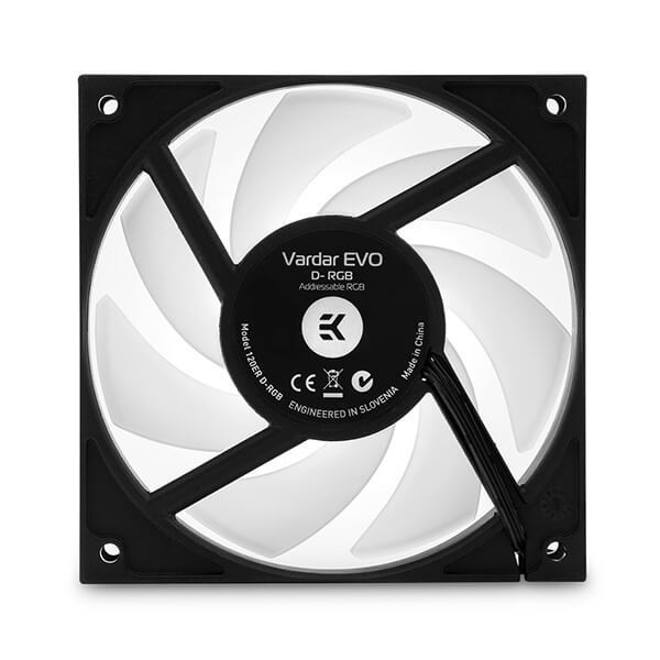 EK-Vardar EVO 120ER - 120mm D-RGB Cooling Fan (2200RPM, 77CFM) - Black EKWB