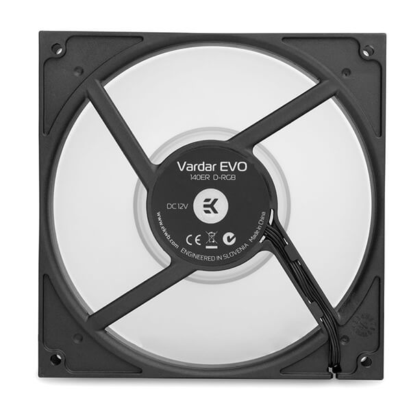 EK-Vardar EVO 140ER - 140mm D-RGB Cooling Fan (2200RPM, 84CFM) - Black EKWB