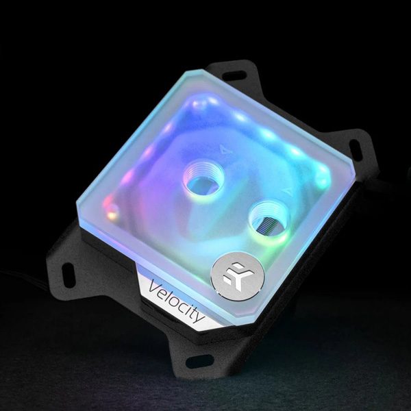 EK-Quantum Velocity D-RGB - AMD Nickel + Frosted Plexi EKWB