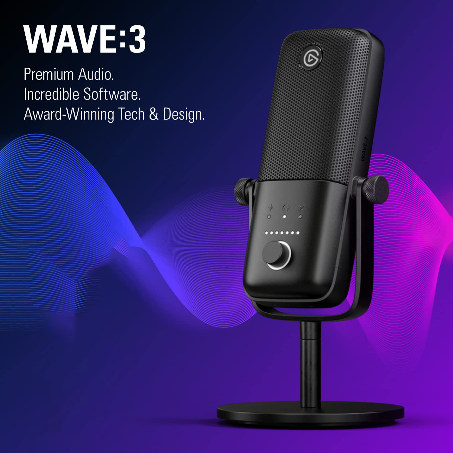 Elgato Wave:3 Premium Microphone and Digital Mixing Solution ELGATO