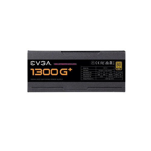 EVGA SuperNova 1300 G Plus ATX 3.1 1300 Watt Gold Fully Modular SMPS EVGA