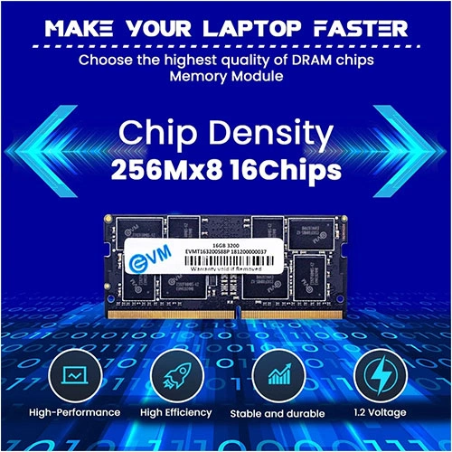 EVM 16GB 3200MHz CL19 DDR4 Laptop RAM EVM