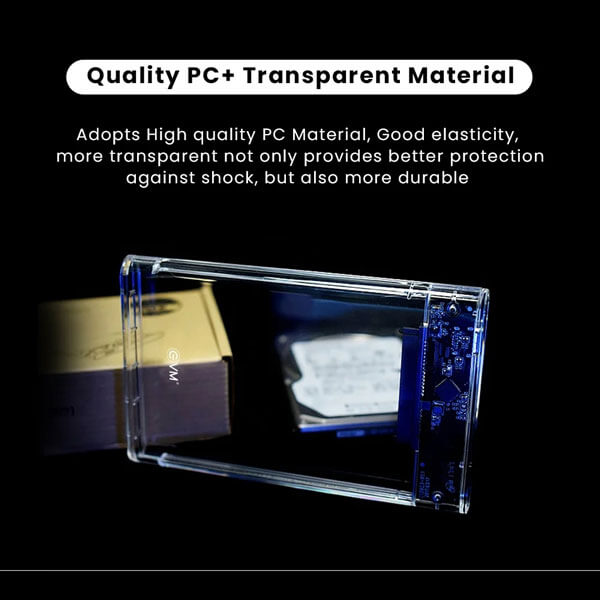 EVM 2.5 SATA SSD/HDD Casing high speed USB 3.0 Case Cover EVM