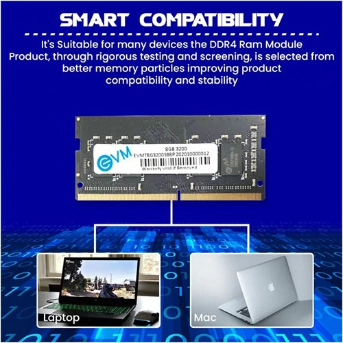 EVM 8GB 3200MHz DDR4 Laptop RAM EVM