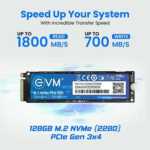 EVM 128GB NVMe Gen3 SSD EVM