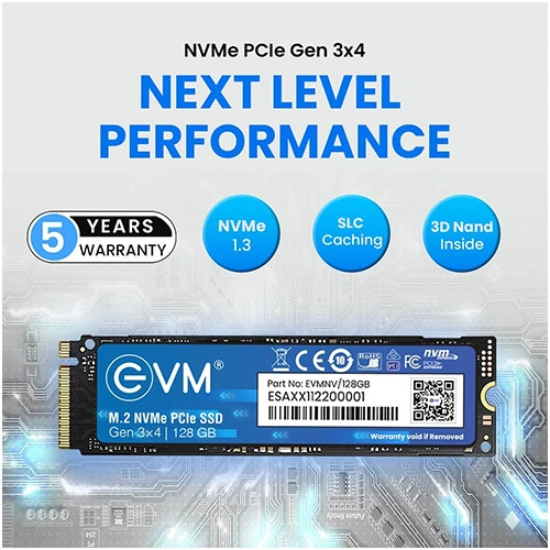 EVM 128GB NVMe Gen3 SSD EVM