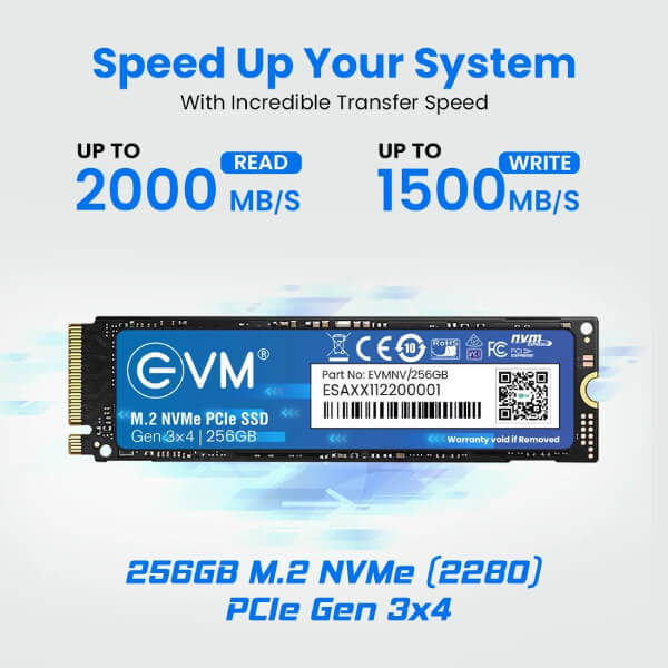EVM 256GB NVMe Gen3 SSD EVM
