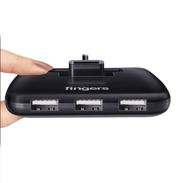 Fingers Quadrant U2.0 4 Port (Jet Piano Black) FINGERS