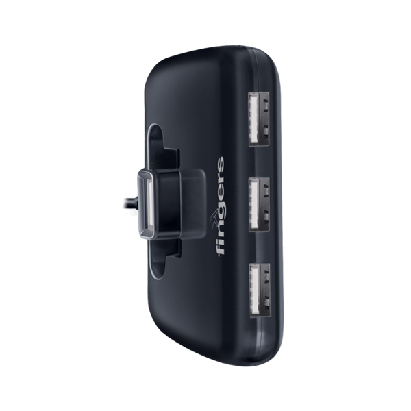 Fingers Quadrant U2.0 4 Port (Jet Piano Black) FINGERS