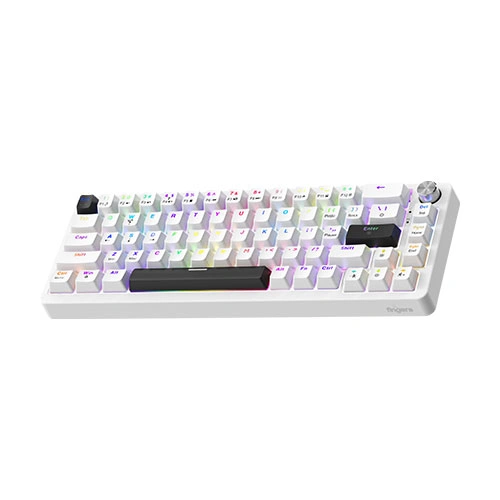 Fingers Savage-MK2 RGB White Mechanical Gaming Keyboard FINGERS