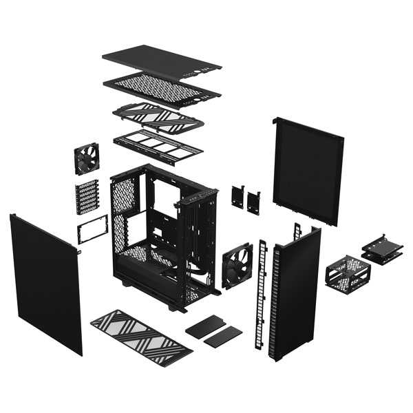 Fractal Design Define 7 Compact (ATX) Mid Tower Cabinet (Black) FRACTAL DESIGN
