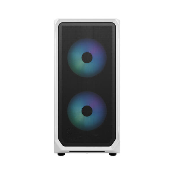 Fractal Design Focus 2 Mesh RGB White TG Clear Tint ATX Mid Tower Case FRACTAL DESIGN