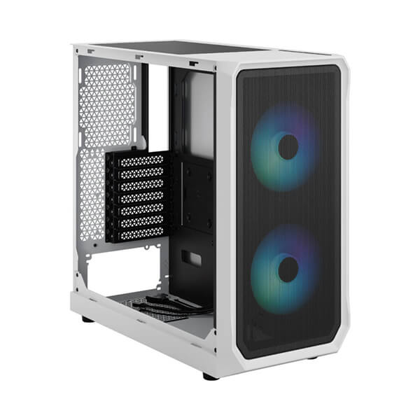 Fractal Design Focus 2 Mesh RGB White TG Clear Tint ATX Mid Tower Case FRACTAL DESIGN