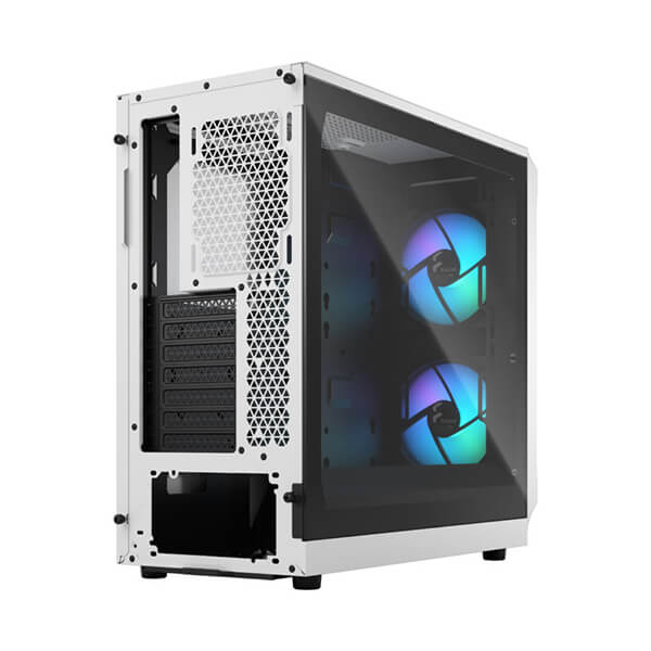 Fractal Design Focus 2 Mesh RGB White TG Clear Tint ATX Mid Tower Case FRACTAL DESIGN