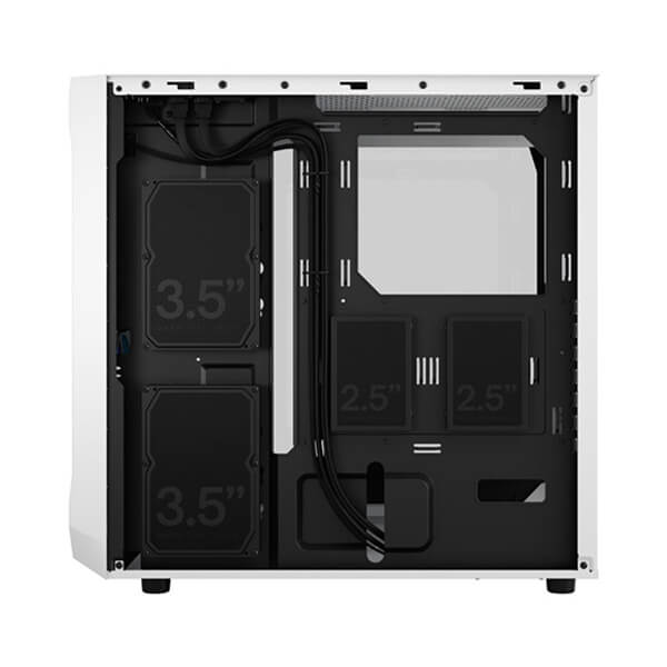 Fractal Design Focus 2 Mesh RGB White TG Clear Tint ATX Mid Tower Case FRACTAL DESIGN