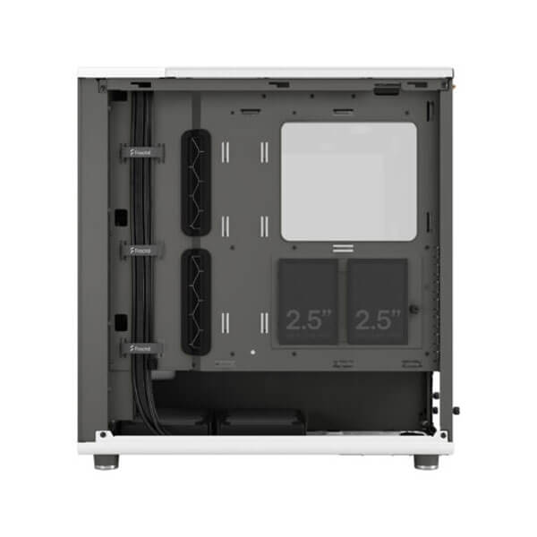 Fractal Design North Chalk TG Clear (ATX) Mid Tower Cabinet (White) FRACTAL DESIGN