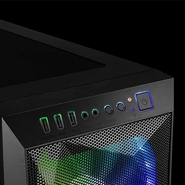 Gamdias Apollo M1 Elite ARGB Cabinet (Black) GAMDIAS