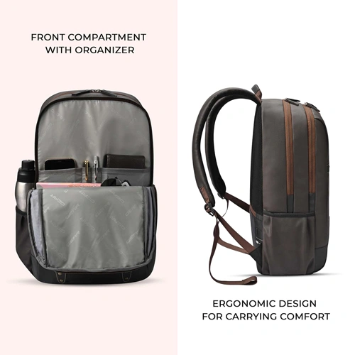 Gear Classic 4 Anti Theft Faux Leather Laptop Backpack GEAR