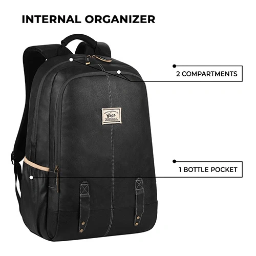 Gear Classic Faux Leather Laptop Backpack GEAR