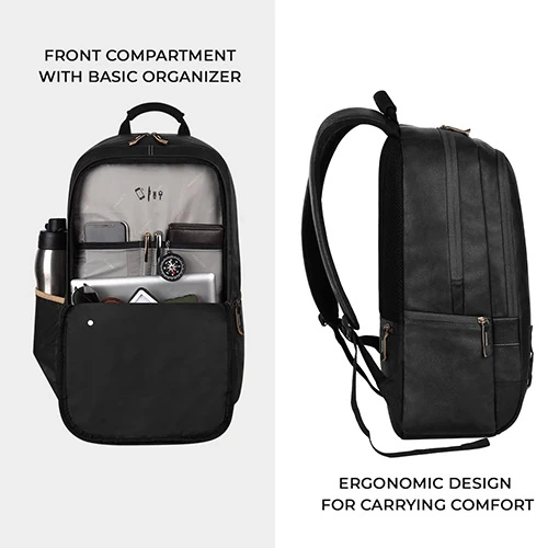 Gear Classic Faux Leather Laptop Backpack GEAR