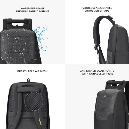 Gear NG Future Anti-Theft Faux Leather Laptop Backpack GEAR