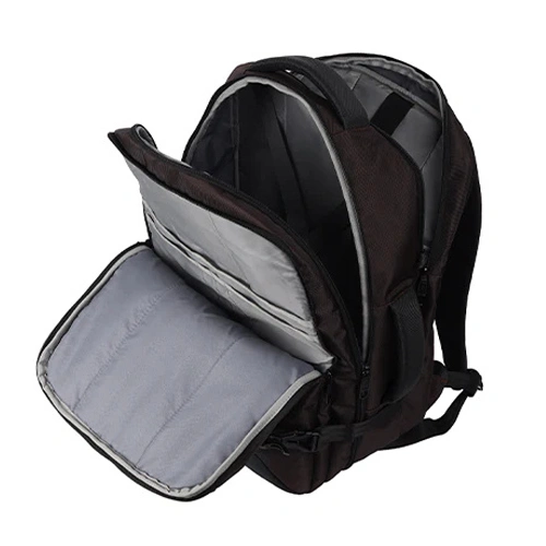 Gear Turbo 4 Anti-Theft Faux Leather Brown-Black Laptop Backpack GEAR