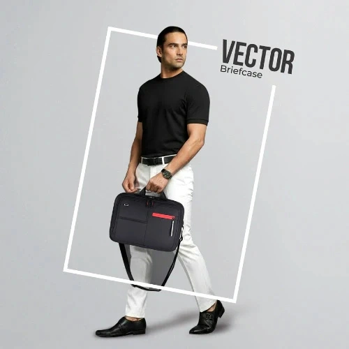 Gear Vector Black-Red Laptop Messenger Bag GEAR