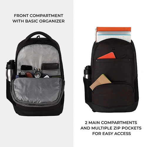 Gear Vintage 2 Leather Brown-Black Laptop Backpack GEAR