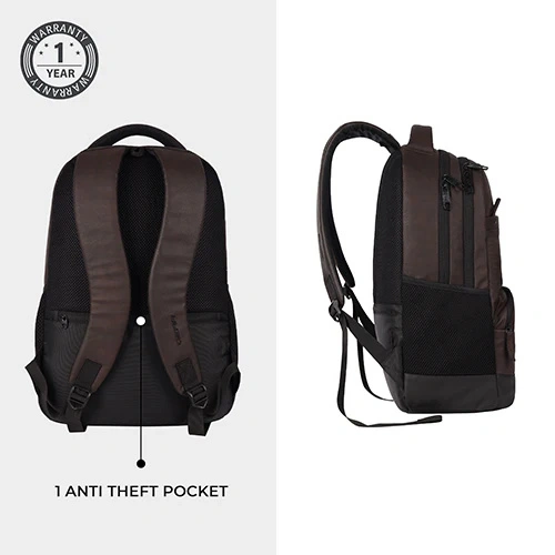 Gear Vintage 2 Leather Brown-Black Laptop Backpack GEAR