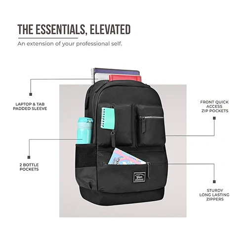 Gear Vintage Boxy Faux Leather Laptop Backpack GEAR