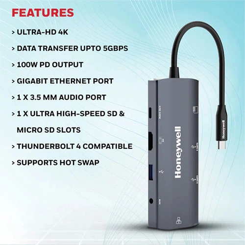 Honeywell 9 in 1 Type-C Docking Station HONEYWELL