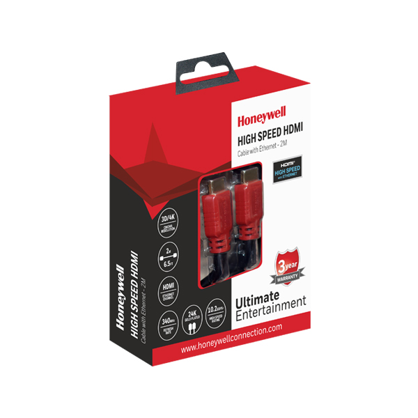 Honeywell High Speed HDMI Cable 2 Meter (Black) HONEYWELL